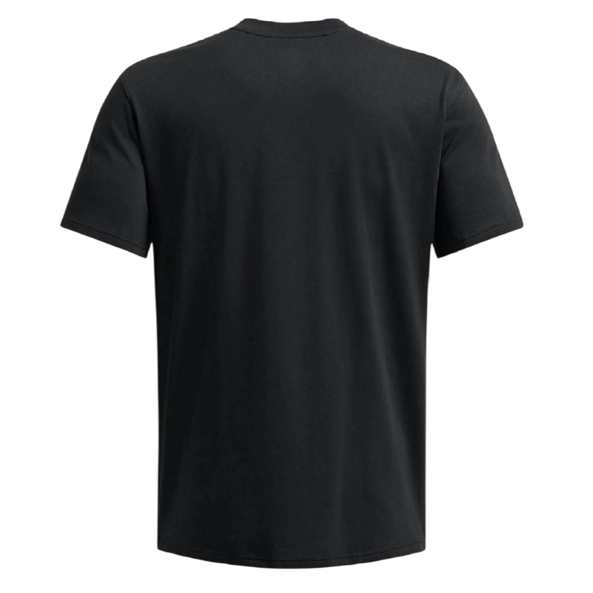 Black-White - Back - Under Armour Mens Curry Logo Heavyweight T-Shirt