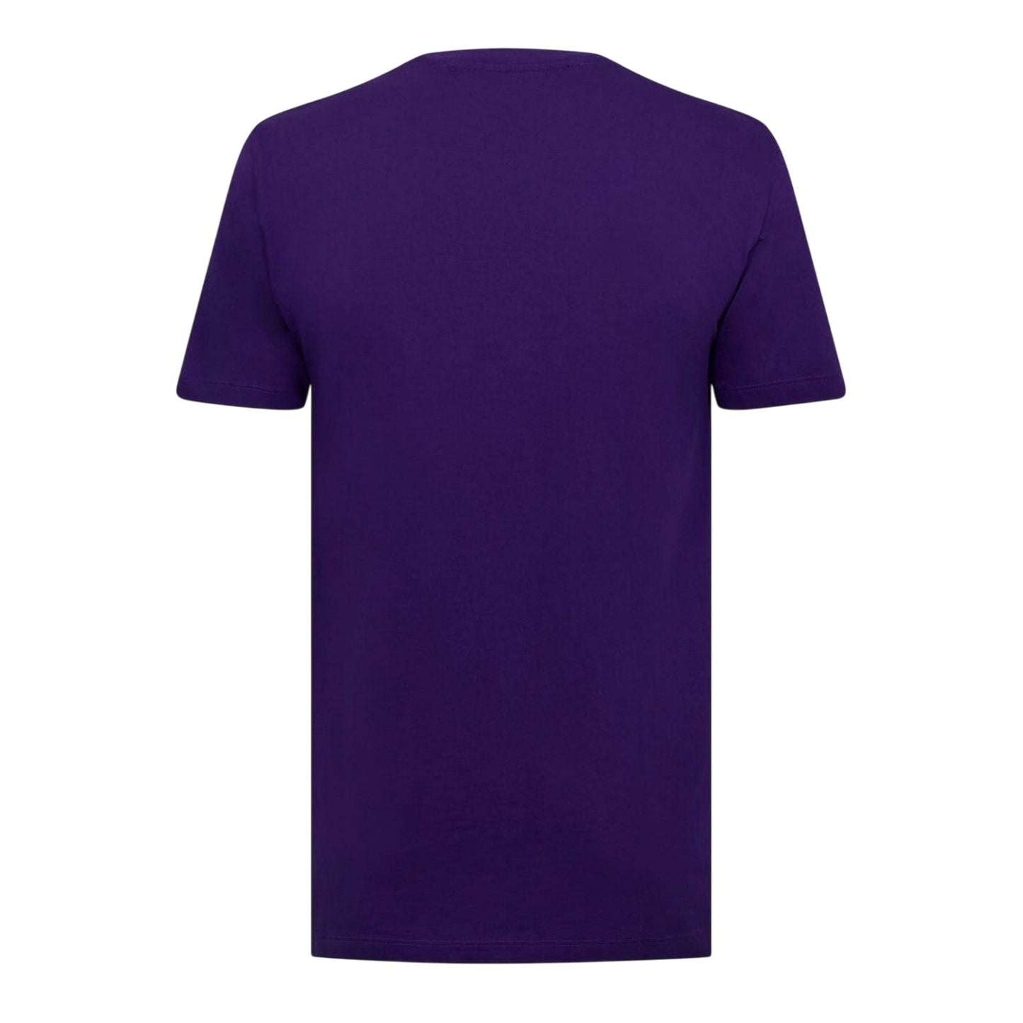 Purple - Back - Off White Mens Mirror Cotton Regular Short-Sleeved T-Shirt