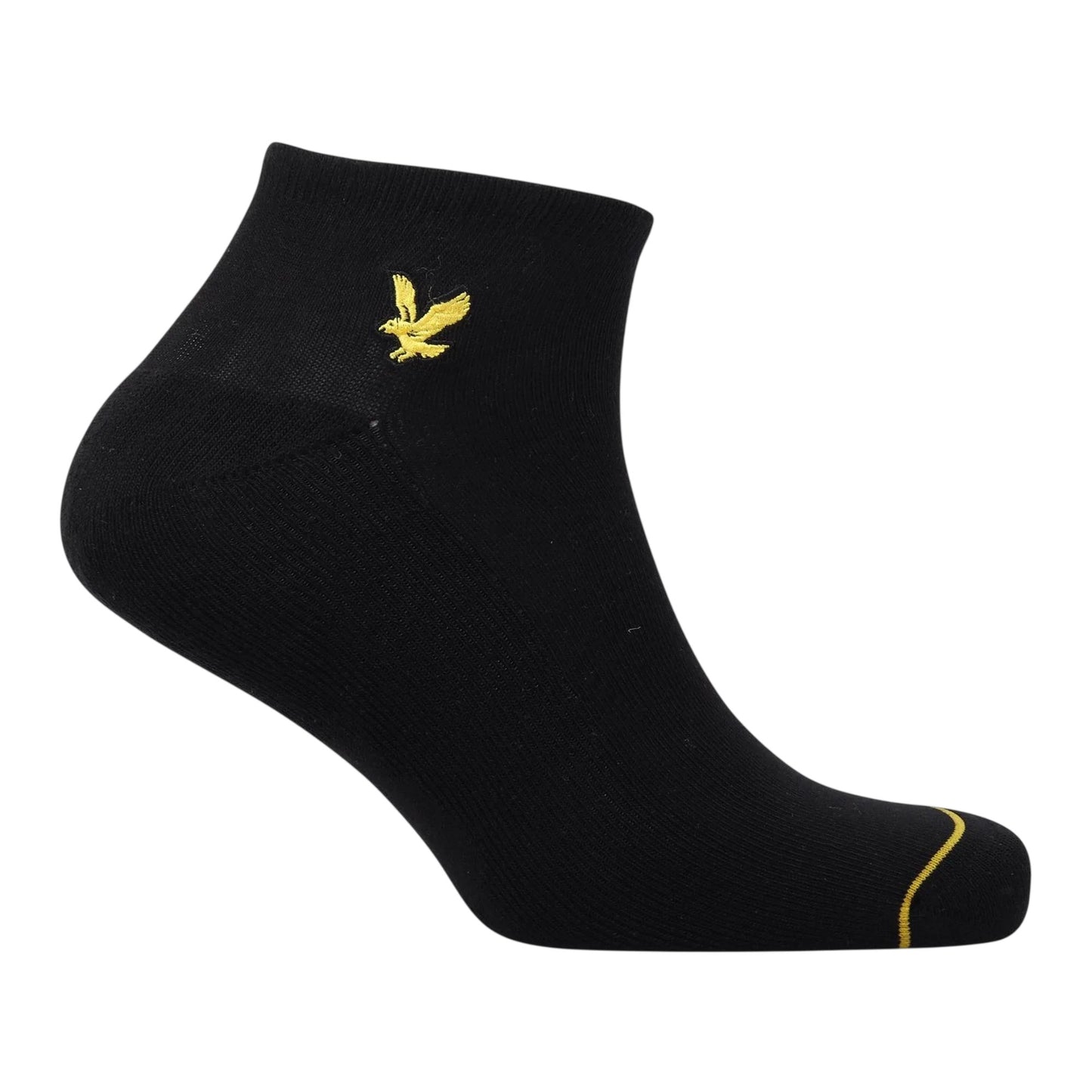 Bright White - Front - Lyle & Scott Mens Ankle Socks (Pack of 3)