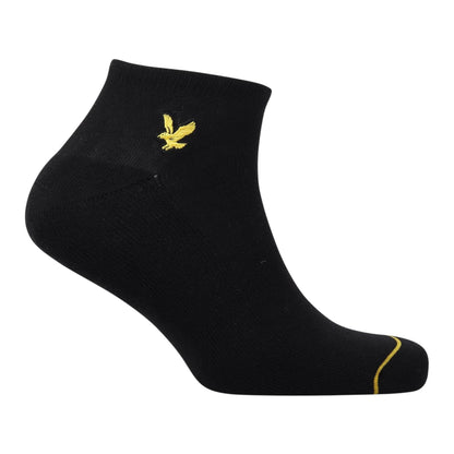 Bright White - Front - Lyle & Scott Mens Ankle Socks (Pack of 3)