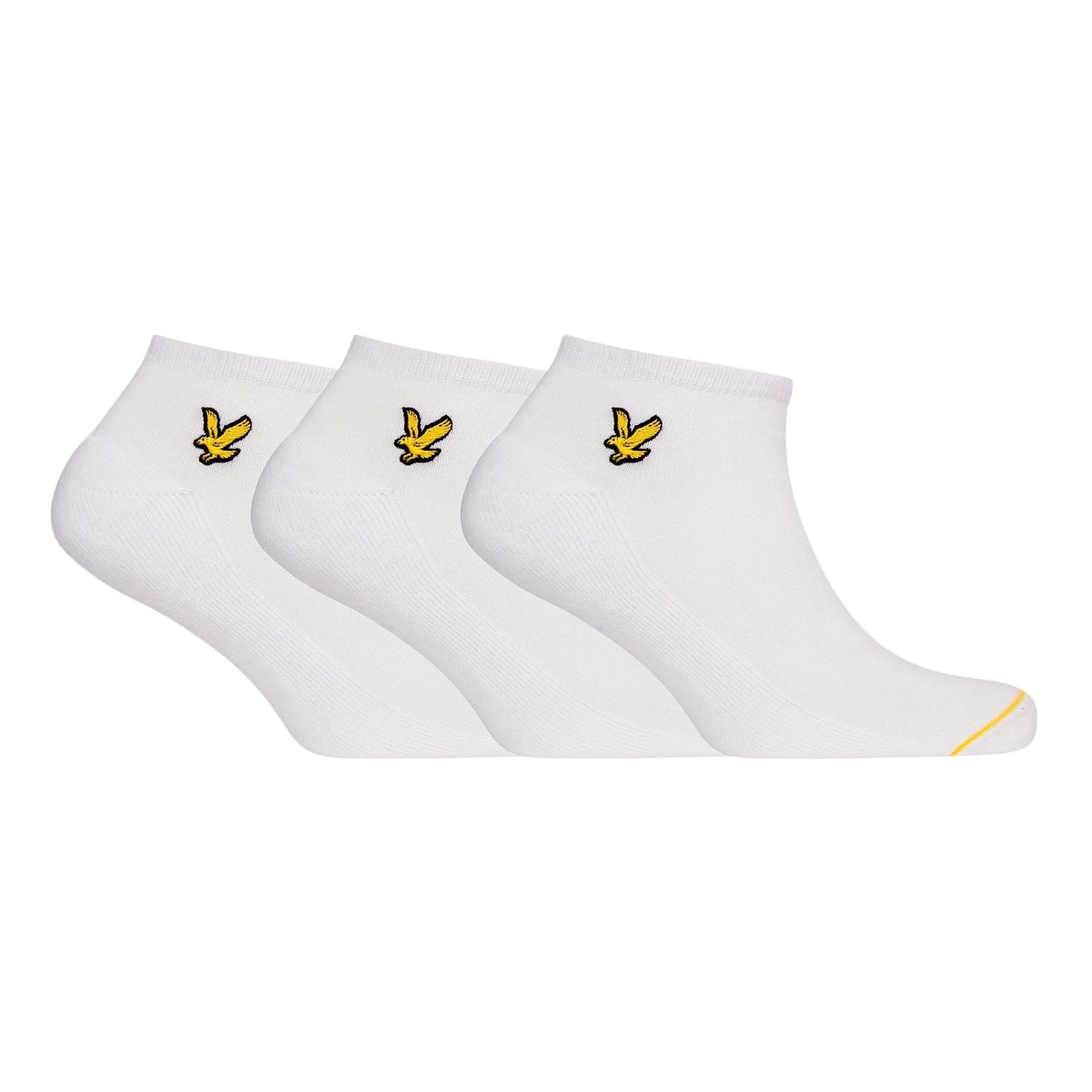 Black - Back - Lyle & Scott Mens Ankle Socks (Pack of 3)
