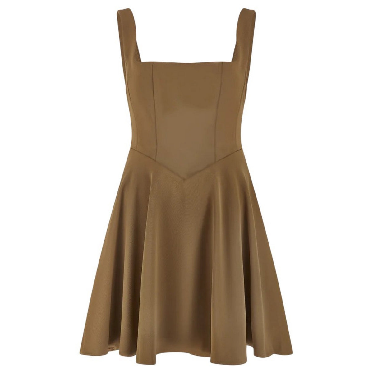 Olive - Front - Muse Womens-Ladies The Ultimate Midi Dress
