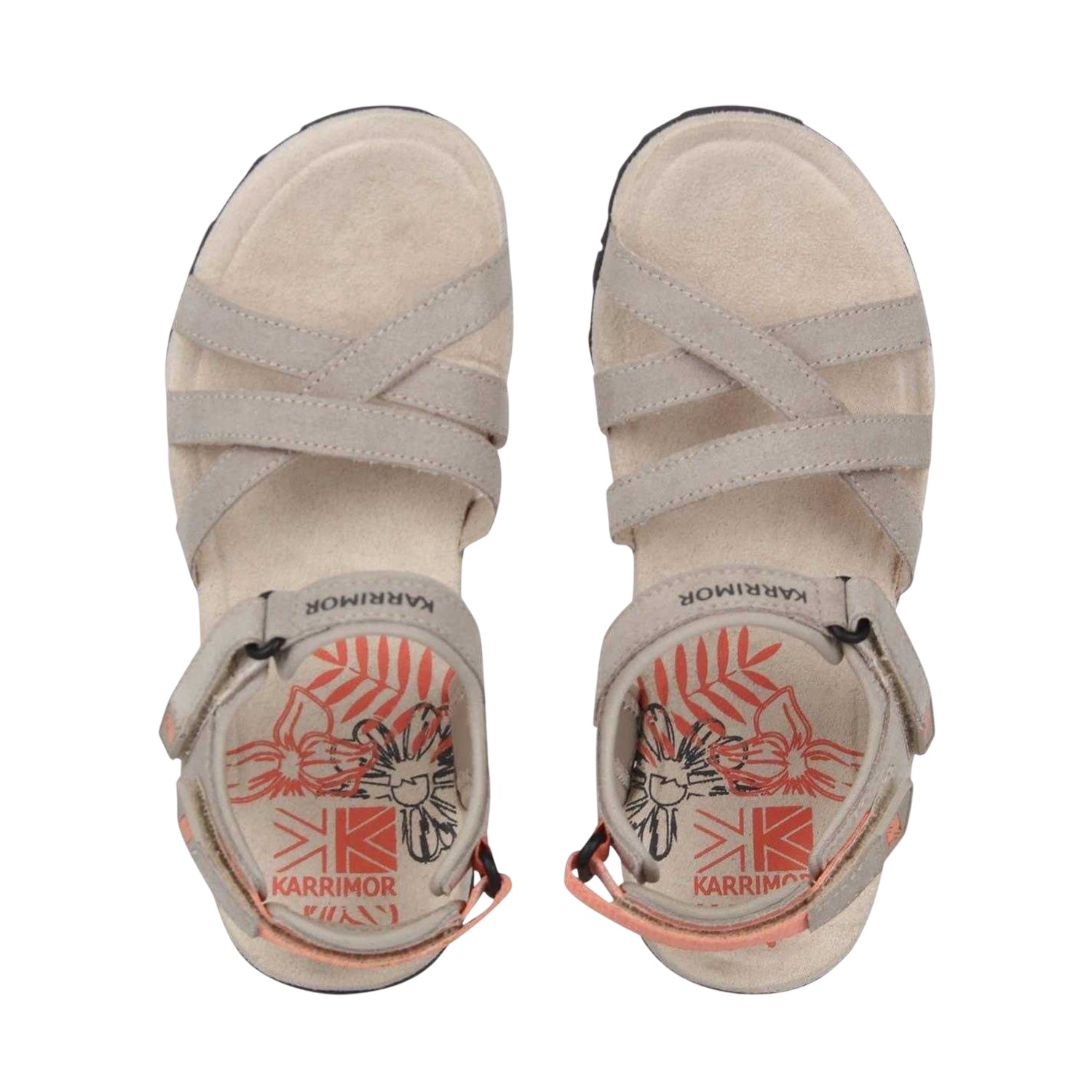 Beige - Lifestyle - Karrimor Womens-Ladies Salina Leather Walking Sandals