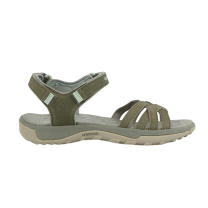 Sage - Front - Karrimor Womens-Ladies Salina Leather Walking Sandals
