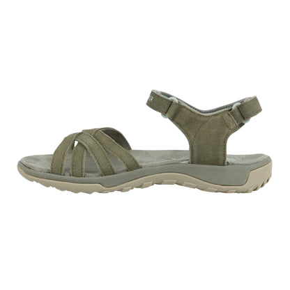 Sage - Back - Karrimor Womens-Ladies Salina Leather Walking Sandals