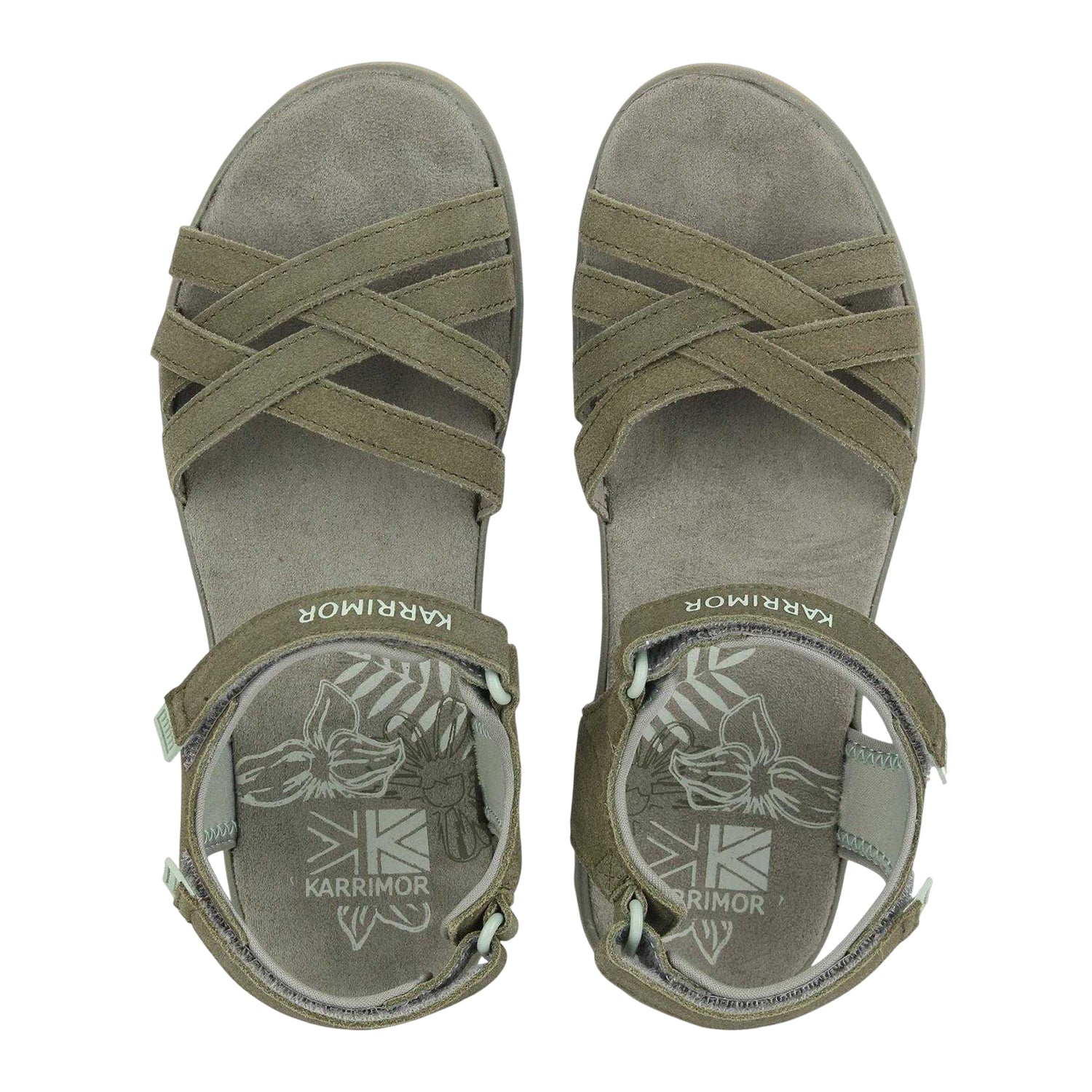 Sage - Side - Karrimor Womens-Ladies Salina Leather Walking Sandals