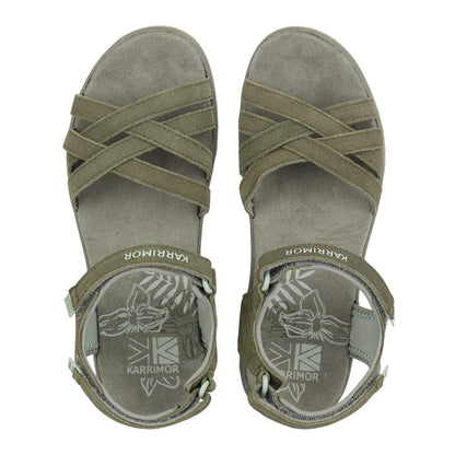 Sage - Side - Karrimor Womens-Ladies Salina Leather Walking Sandals