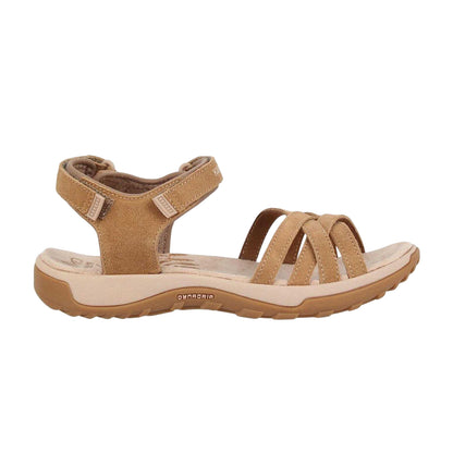 Tan - Front - Karrimor Womens-Ladies Salina Leather Walking Sandals