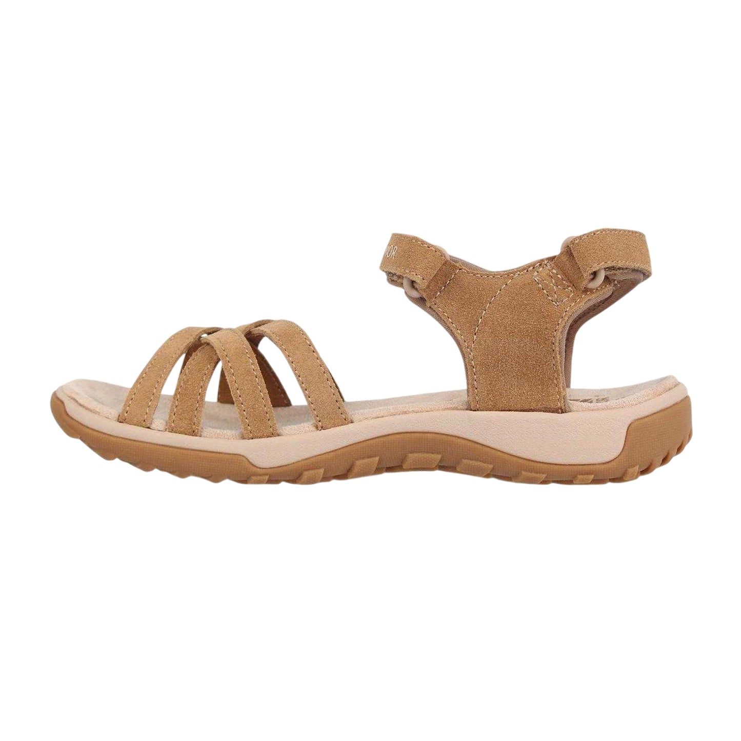 Tan - Back - Karrimor Womens-Ladies Salina Leather Walking Sandals