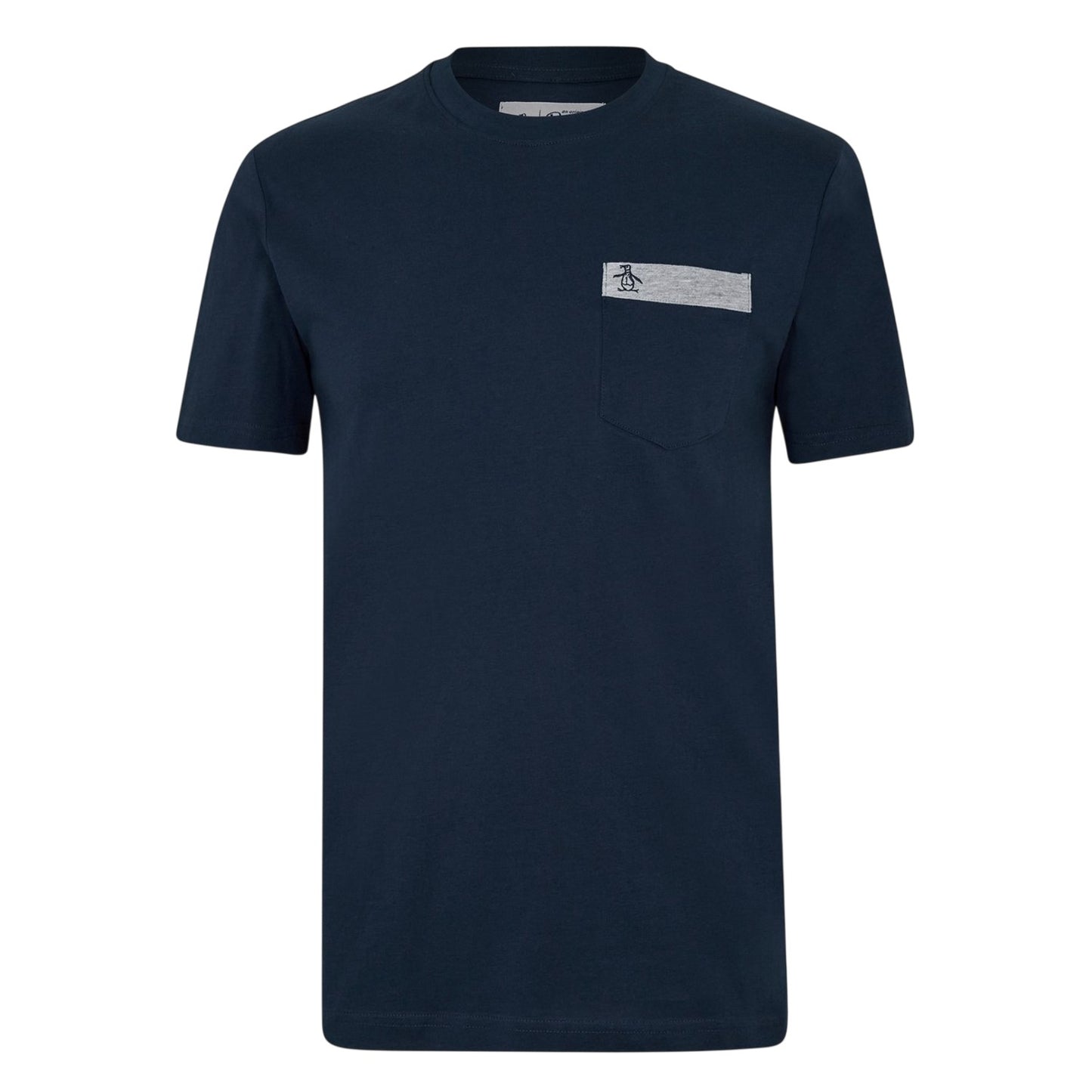Yale Blue - Front - Original Penguin Mens Logo Chest Pocket T-Shirt