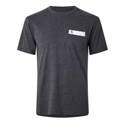 Dark Charcoal - Front - Original Penguin Mens Logo Chest Pocket T-Shirt