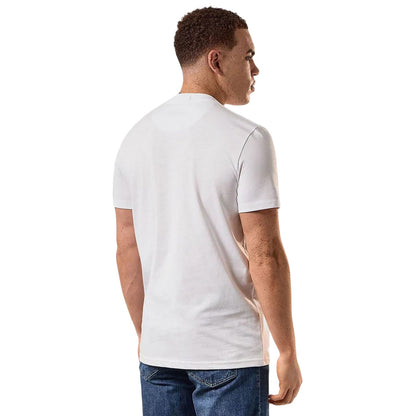 White - Side - Weekend Offender Mens Graphic Print Cotton T-Shirt