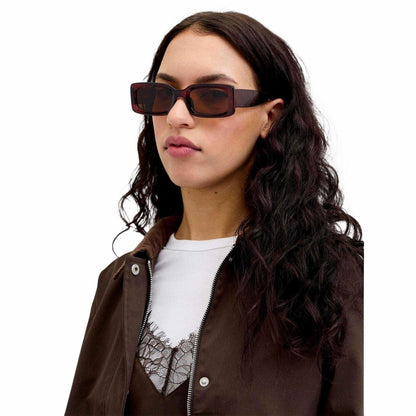 Bison - Side - JJXX Womens-Ladies Rosee Rectangular Sunglasses