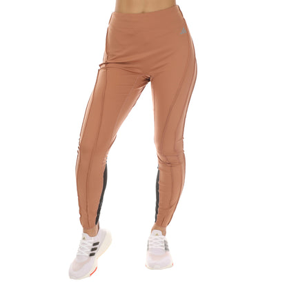 Brown - Front - Adidas Womens-Ladies Collective Power Fast Impact 7-8 Leggings