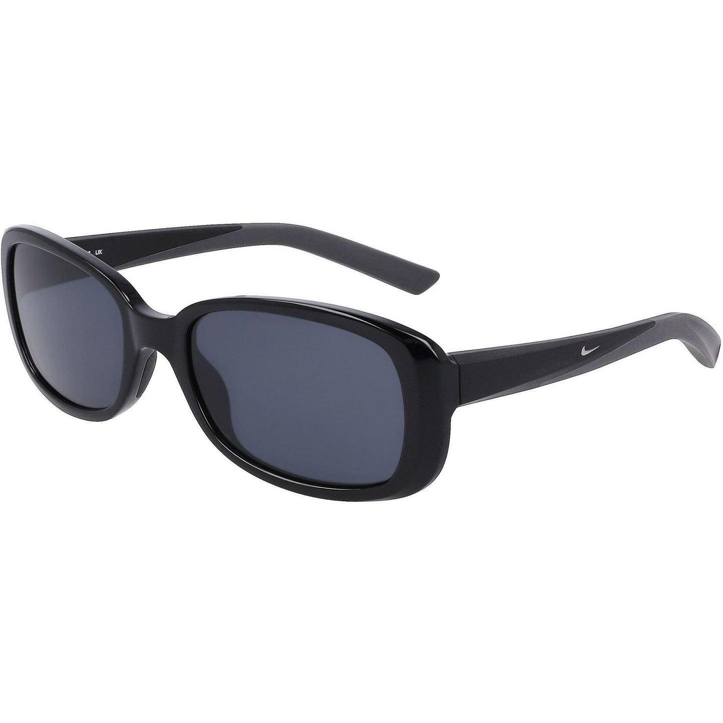 Black-Dark Grey - Side - Nike Unisex Adult Epic Breeze Oval Sunglasses