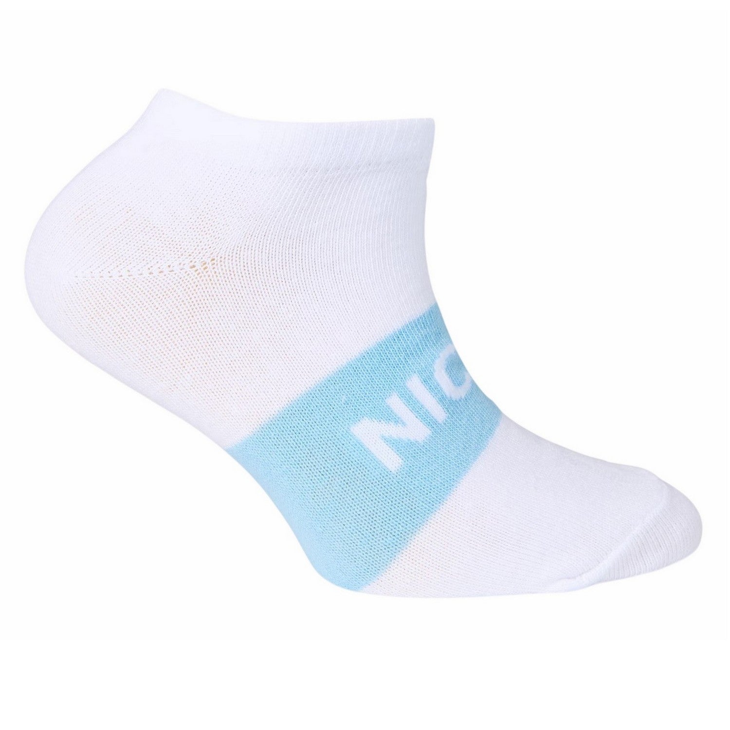 Blue Block - Back - Nicce Childrens-Kids Towson Colour Block Trainer Socks (Pack of 5)
