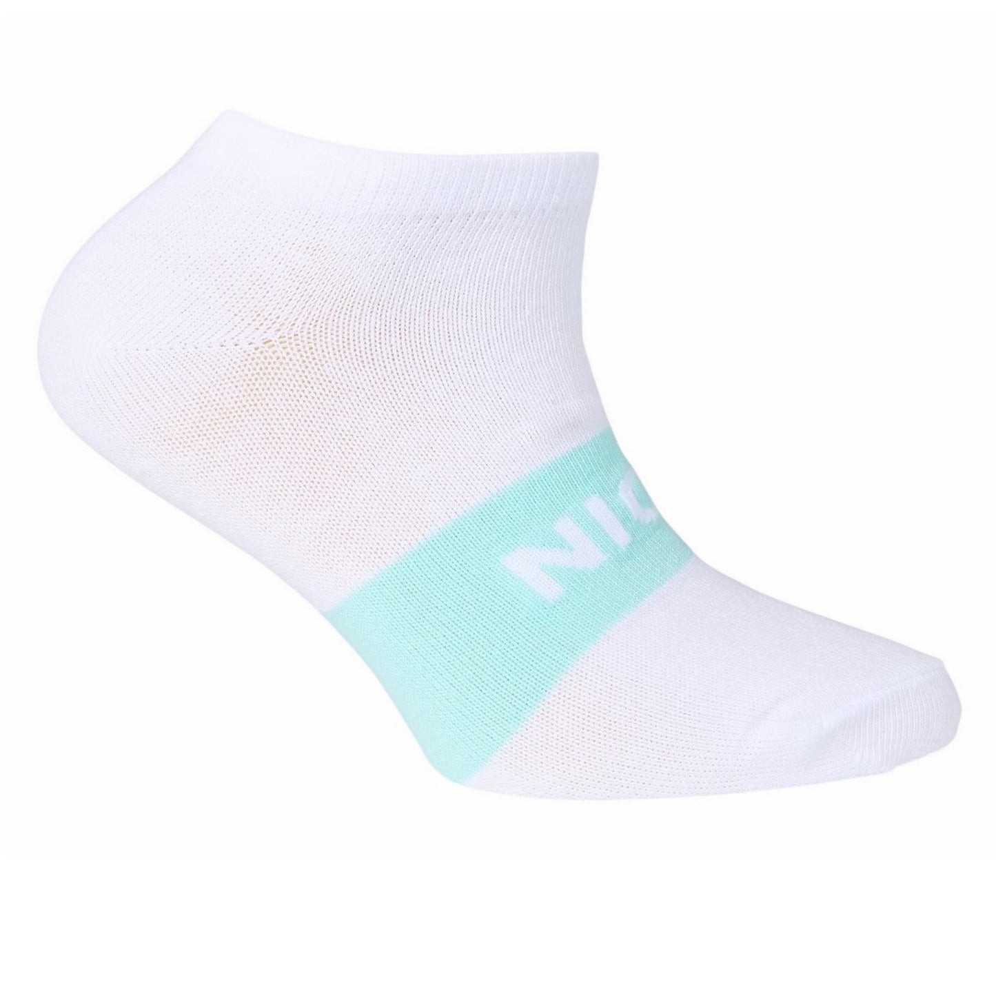 Blue Block - Pack Shot - Nicce Childrens-Kids Towson Colour Block Trainer Socks (Pack of 5)