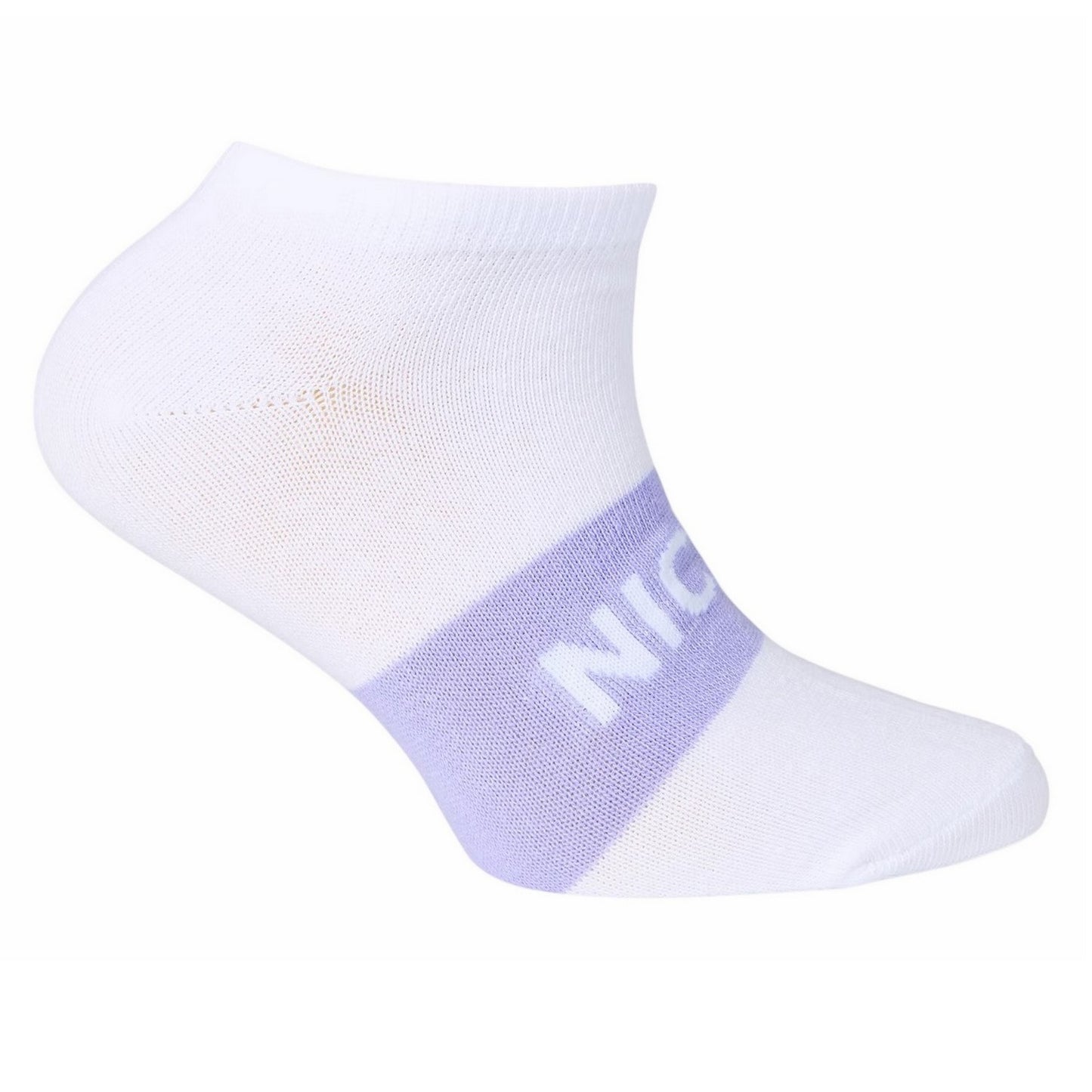 Blue Block - Close up - Nicce Childrens-Kids Towson Colour Block Trainer Socks (Pack of 5)