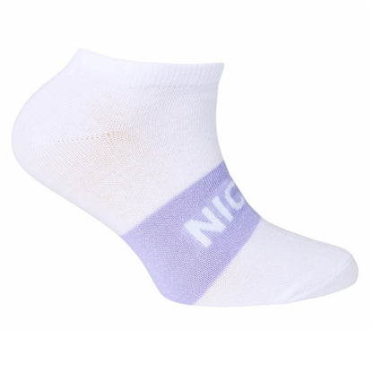 Blue Block - Close up - Nicce Childrens-Kids Towson Colour Block Trainer Socks (Pack of 5)