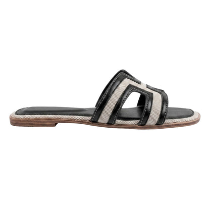 Black - Front - Where´s That From Womens-Ladies H-Strap Flat Sandals