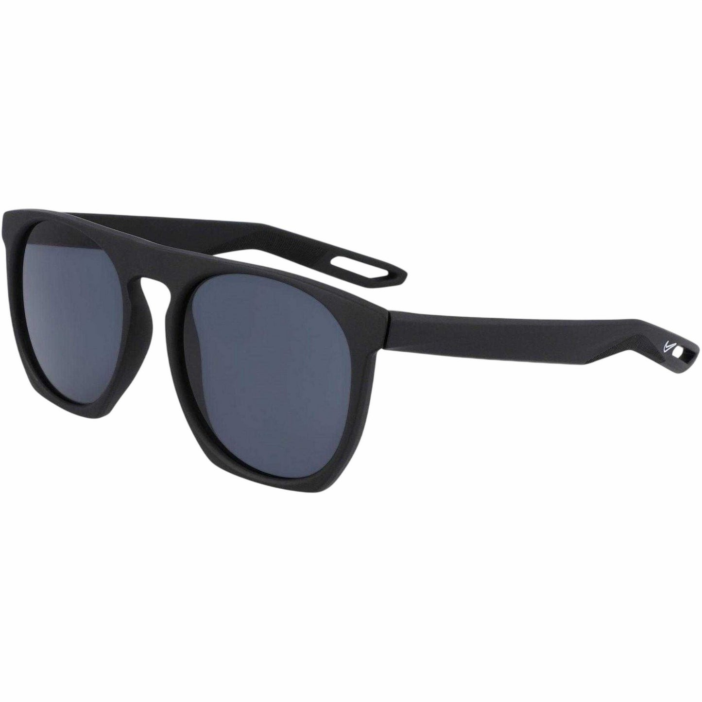 Matt Black-Dark Grey - Side - Nike Mens Flatspot XXII Square Frame Sunglasses