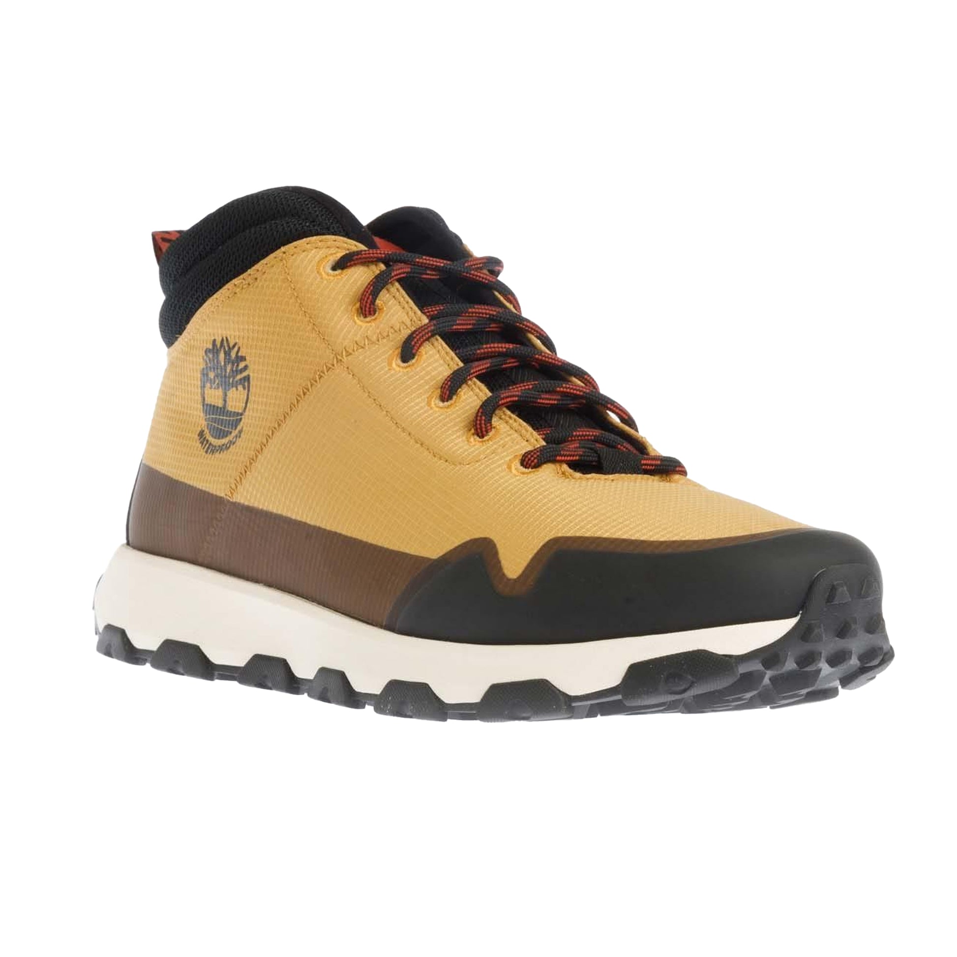 Wheat - Front - Timberland Mens Winsor Trail Mid Cut Waterproof Boots