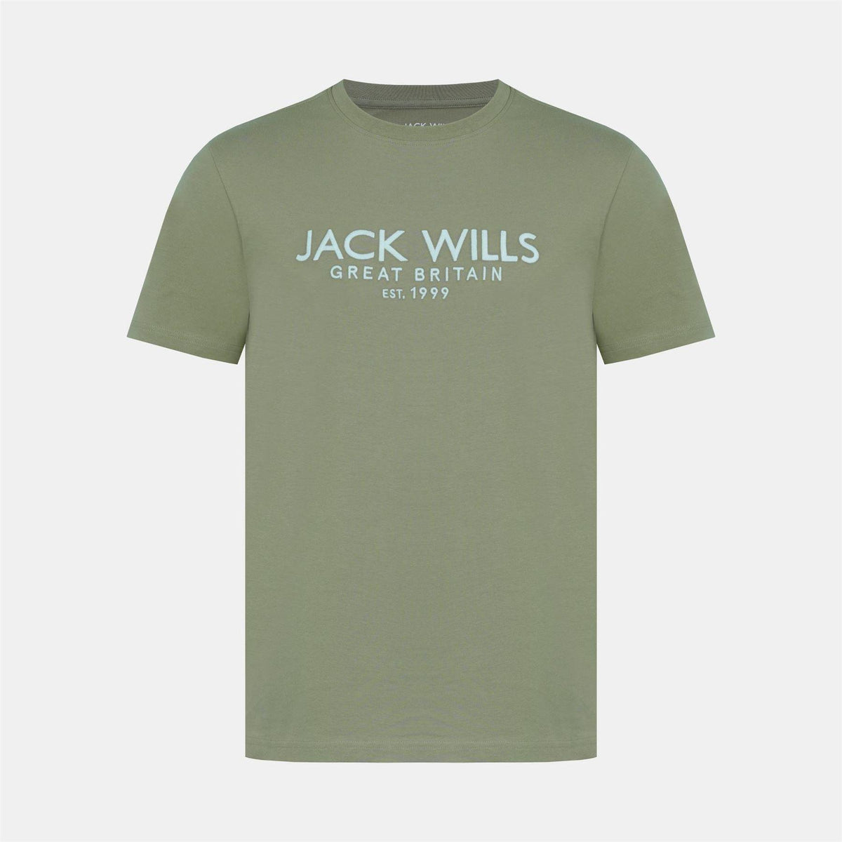 Light Green - Front - Jack Wills Mens Carnaby Logo T-Shirt