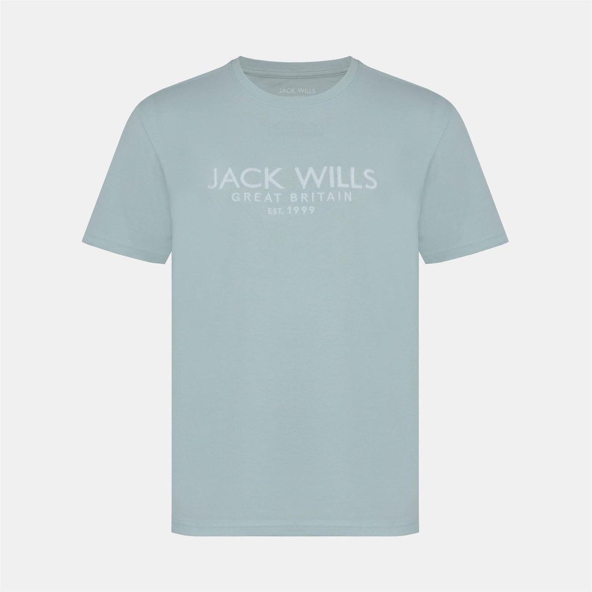 Light Blue - Front - Jack Wills Mens Carnaby Logo T-Shirt