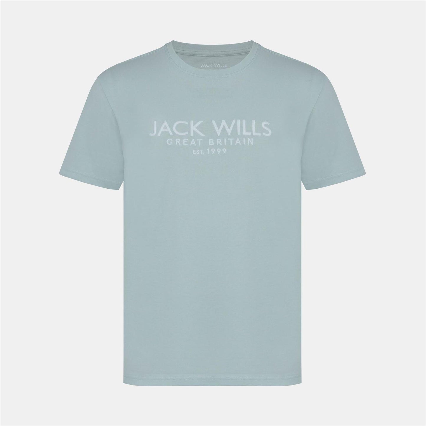 Light Blue - Front - Jack Wills Mens Carnaby Logo T-Shirt