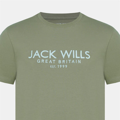 Light Green - Lifestyle - Jack Wills Mens Carnaby Logo T-Shirt