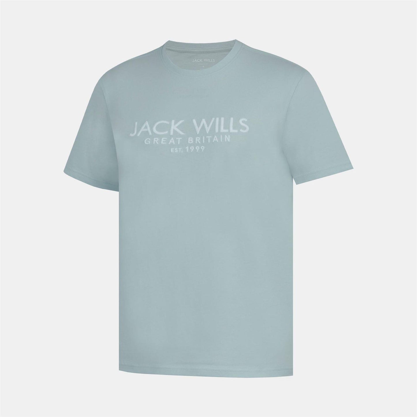 Light Blue - Back - Jack Wills Mens Carnaby Logo T-Shirt