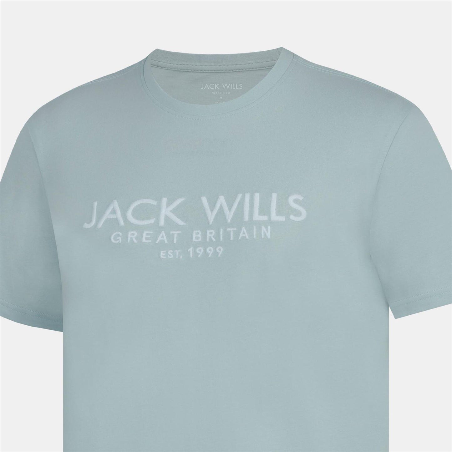 Light Blue - Pack Shot - Jack Wills Mens Carnaby Logo T-Shirt