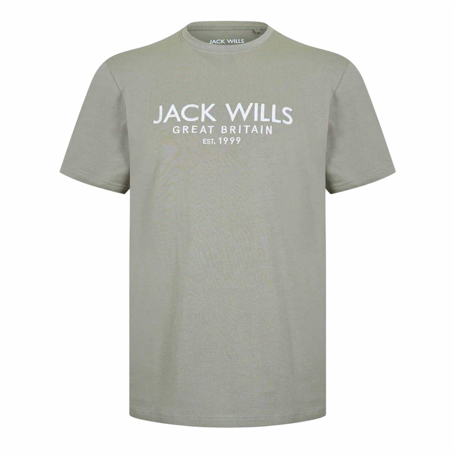 Silver Sage - Front - Jack Wills Mens Carnaby Logo T-Shirt