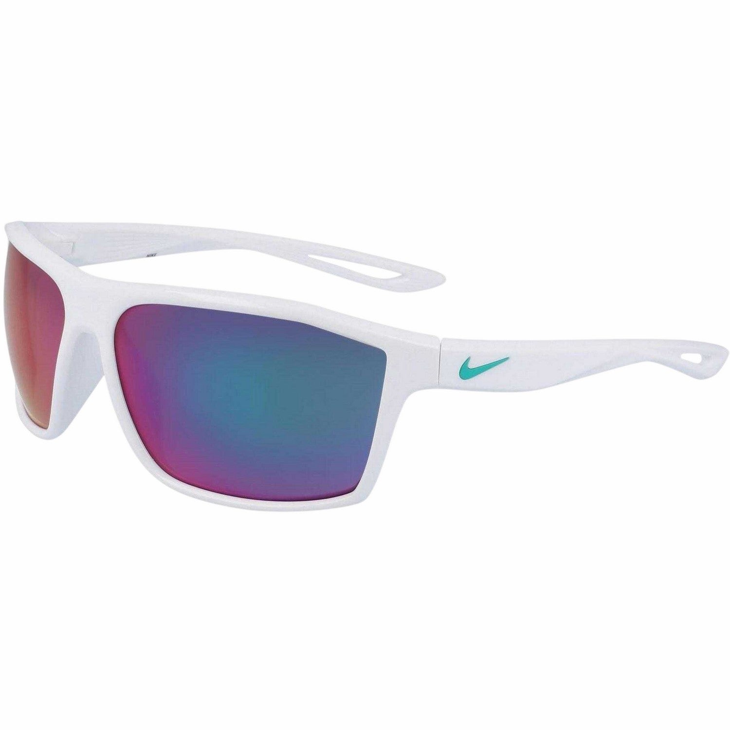 White-Grey-Teal - Side - Nike Mens Legend Sport Sunglasses