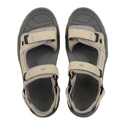 Beige - Side - Karrimor Mens Antibes Logo Leather Sandals