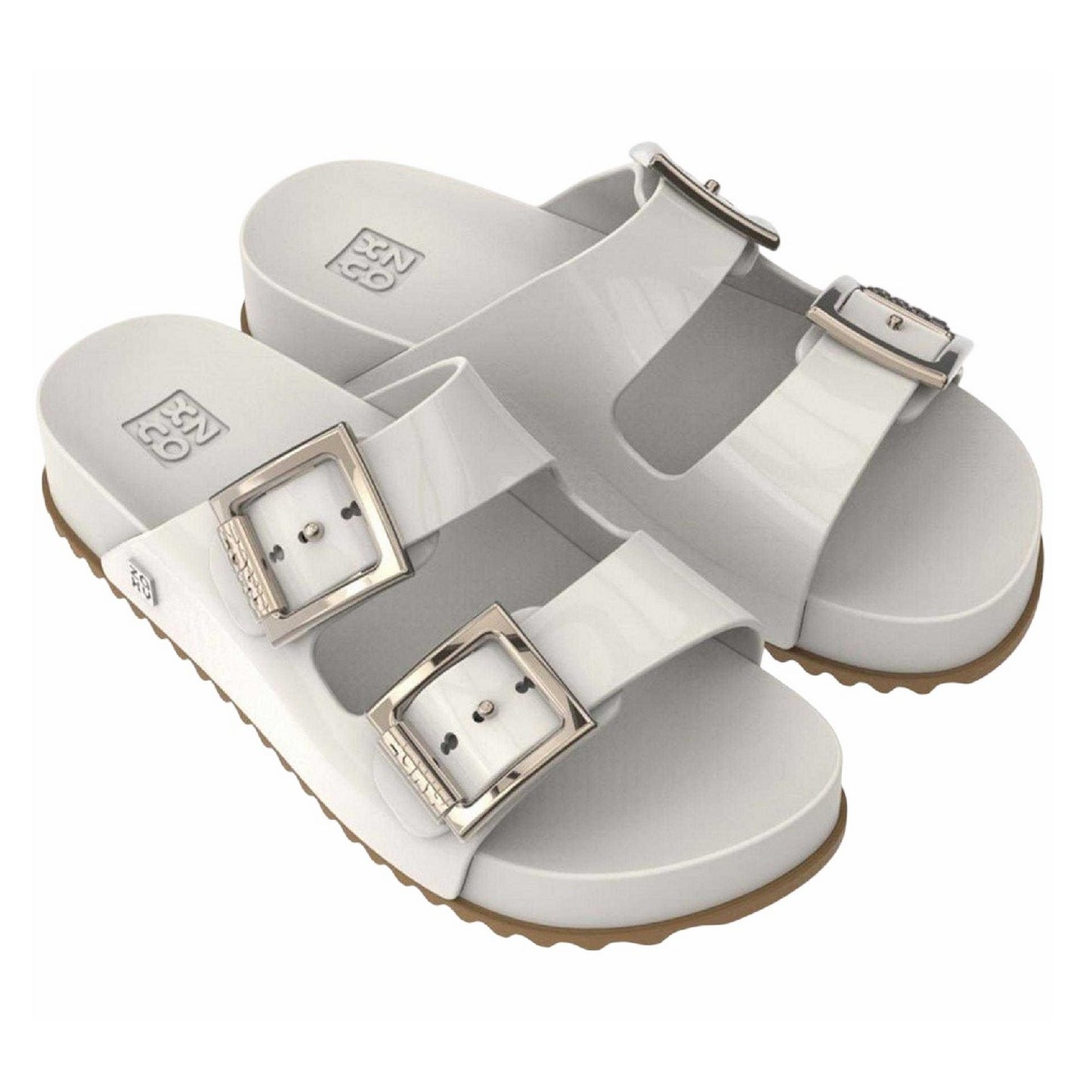 Black - Side - Zaxy Womens-Ladies Slip-on Flat Sliders