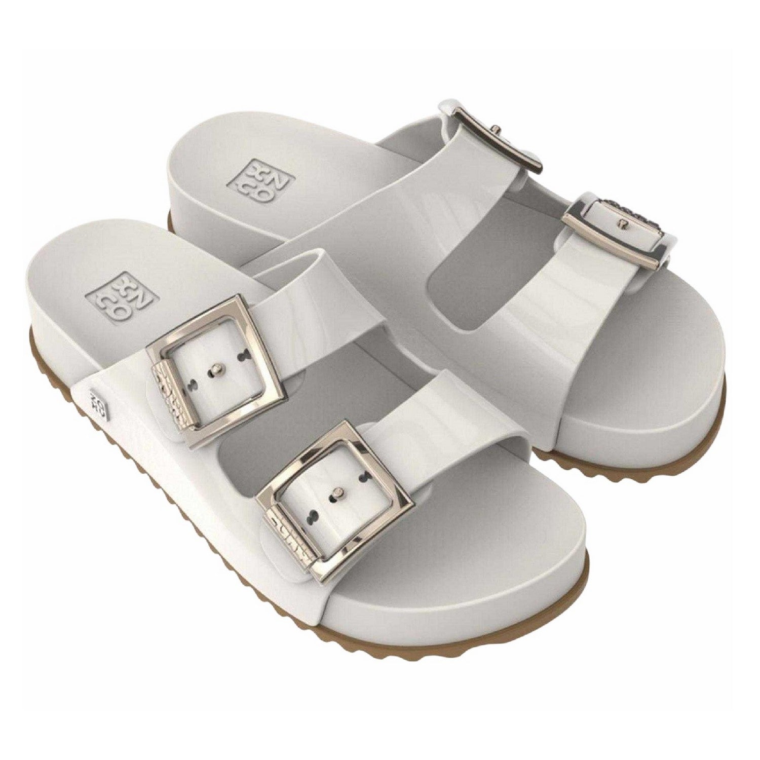 Black - Side - Zaxy Womens-Ladies Slip-on Flat Sliders
