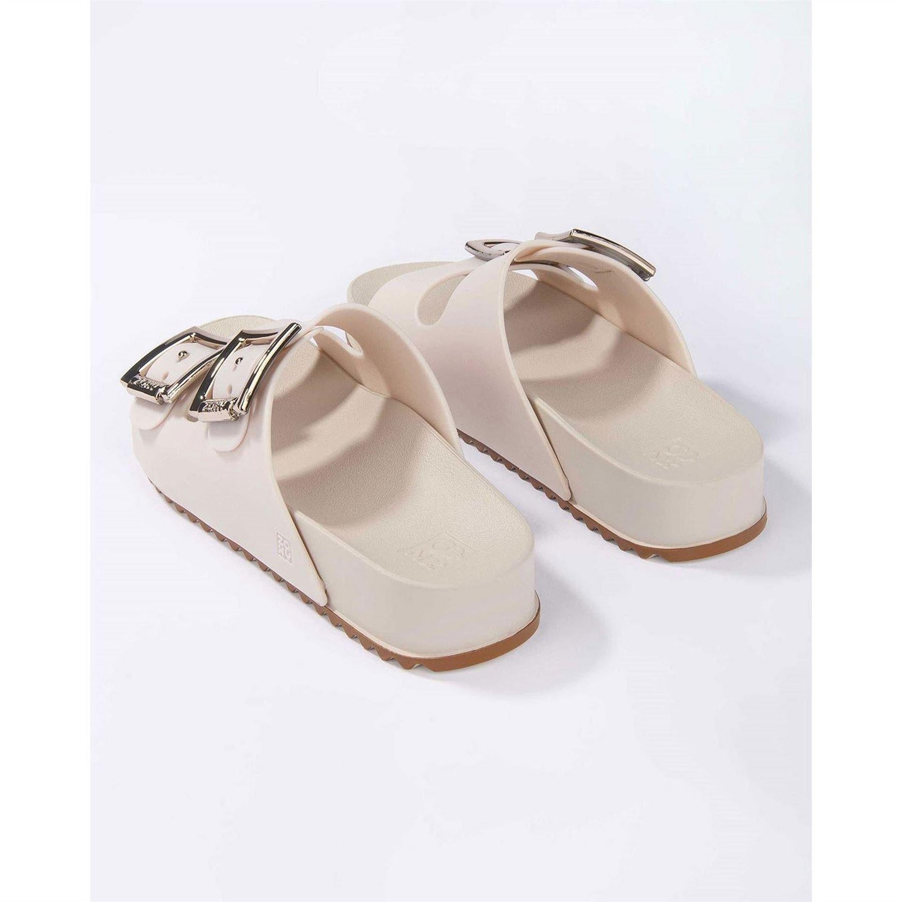 White - Lifestyle - Zaxy Womens-Ladies Slip-on Flat Sliders