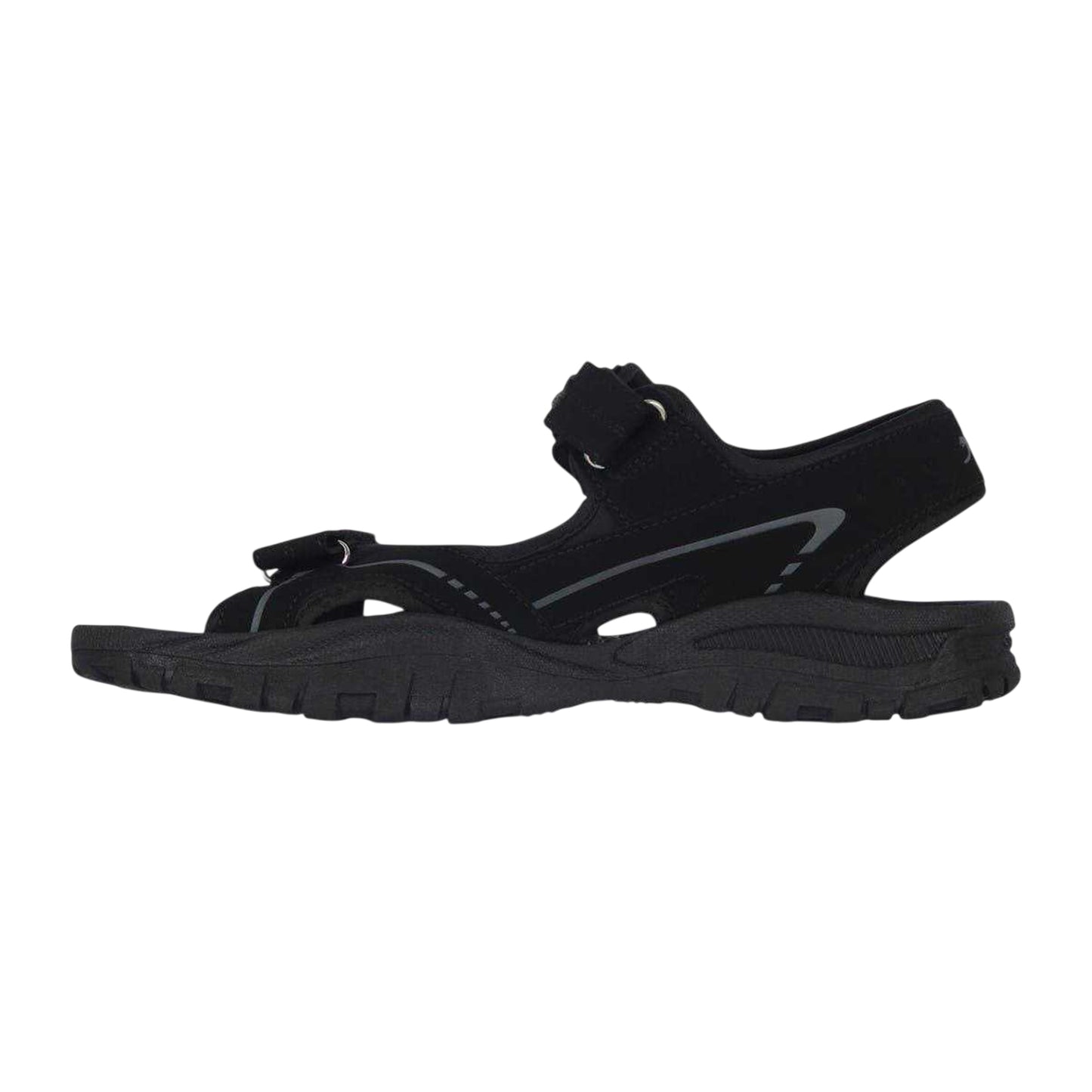 Black - Side - Slazenger Mens Wave Sandals