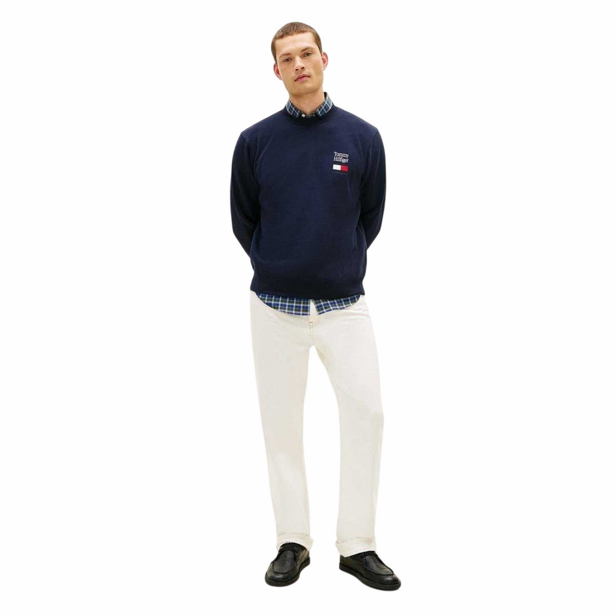Desert Sky - Side - Tommy Hilfiger Mens Embroidered Logo Sweatshirt