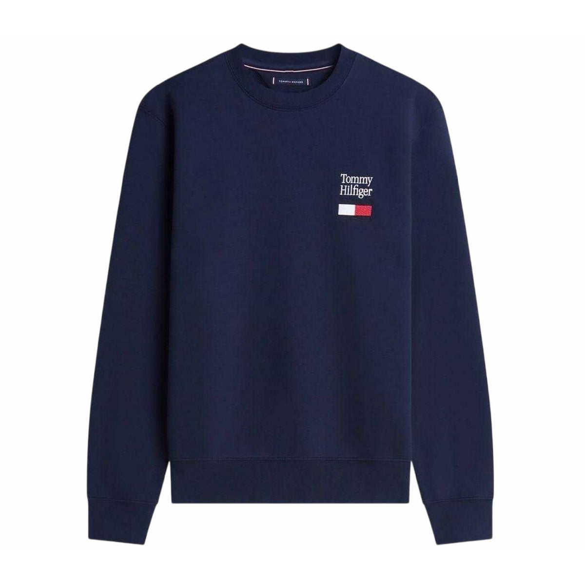Desert Sky - Front - Tommy Hilfiger Mens Embroidered Logo Sweatshirt