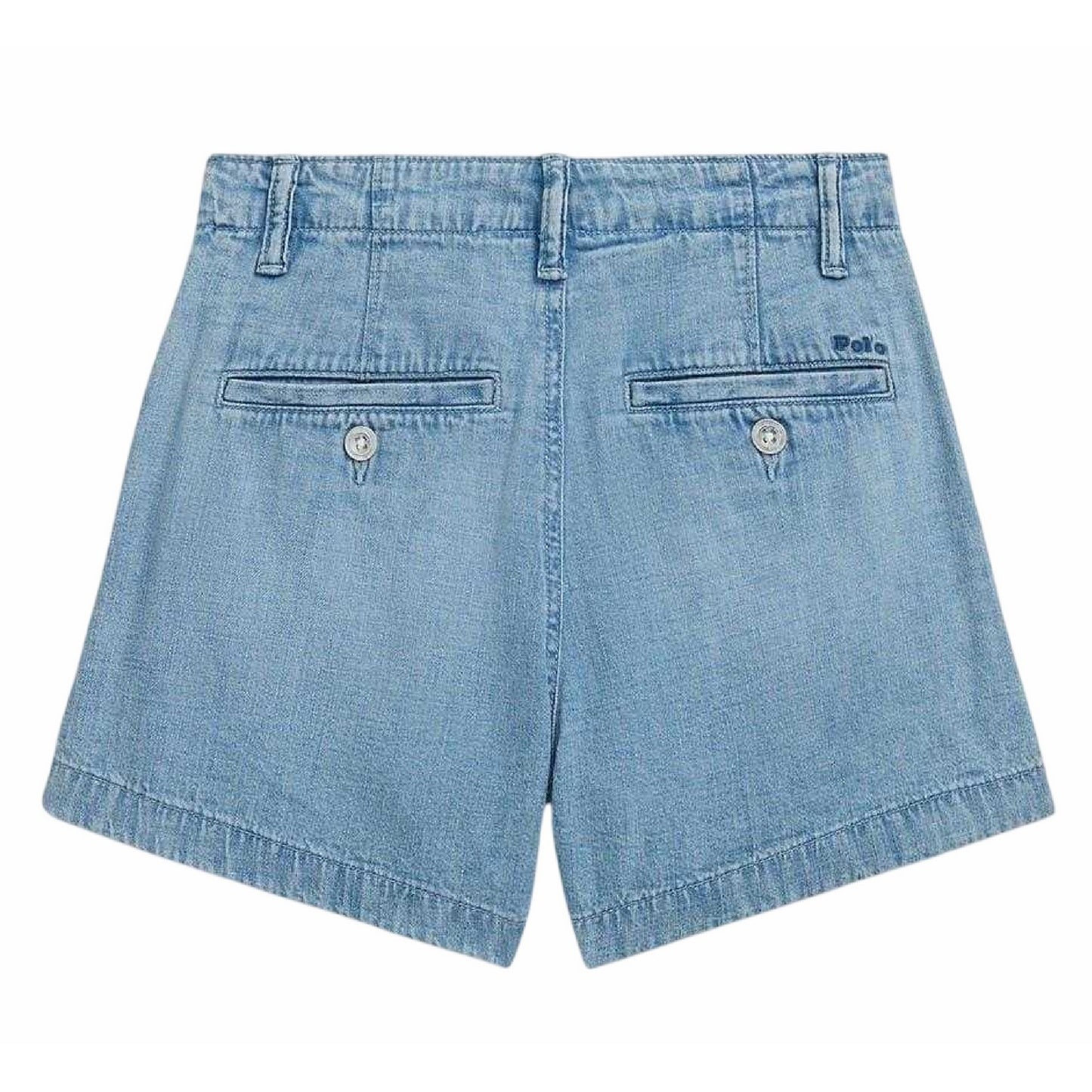 Blue Wash - Back - Ralph Lauren Childrens-Kids Polo Denim Shorts