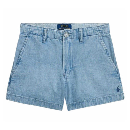 Blue Wash - Front - Ralph Lauren Childrens-Kids Polo Denim Shorts