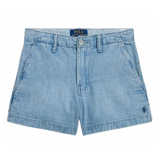 Blue Wash - Front - Ralph Lauren Childrens-Kids Polo Denim Shorts