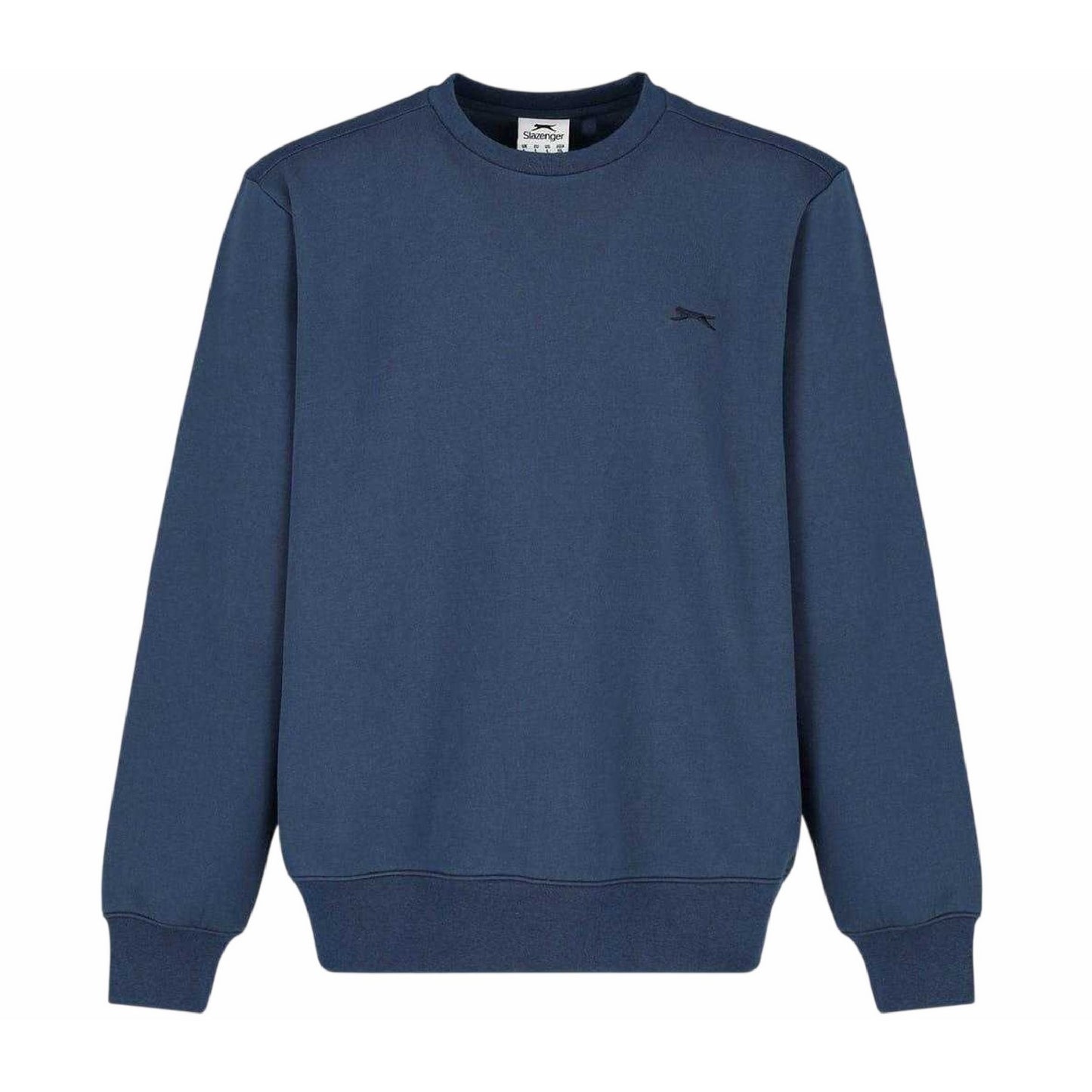 Steel Blue - Front - Slazenger Mens Fleece Crew Neck Sweatshirt
