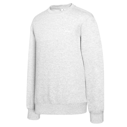 Grey Marl - Side - Slazenger Mens Fleece Crew Neck Sweatshirt