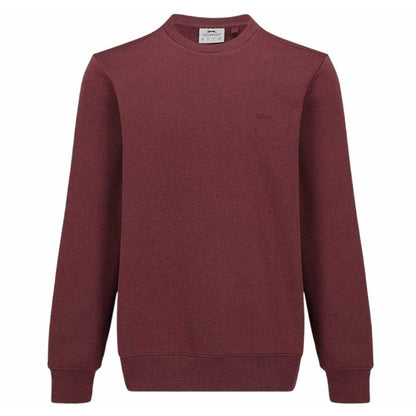 Burgundy - Front - Slazenger Mens Fleece Crew Neck Sweatshirt