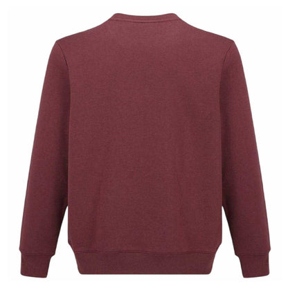 Burgundy - Back - Slazenger Mens Fleece Crew Neck Sweatshirt