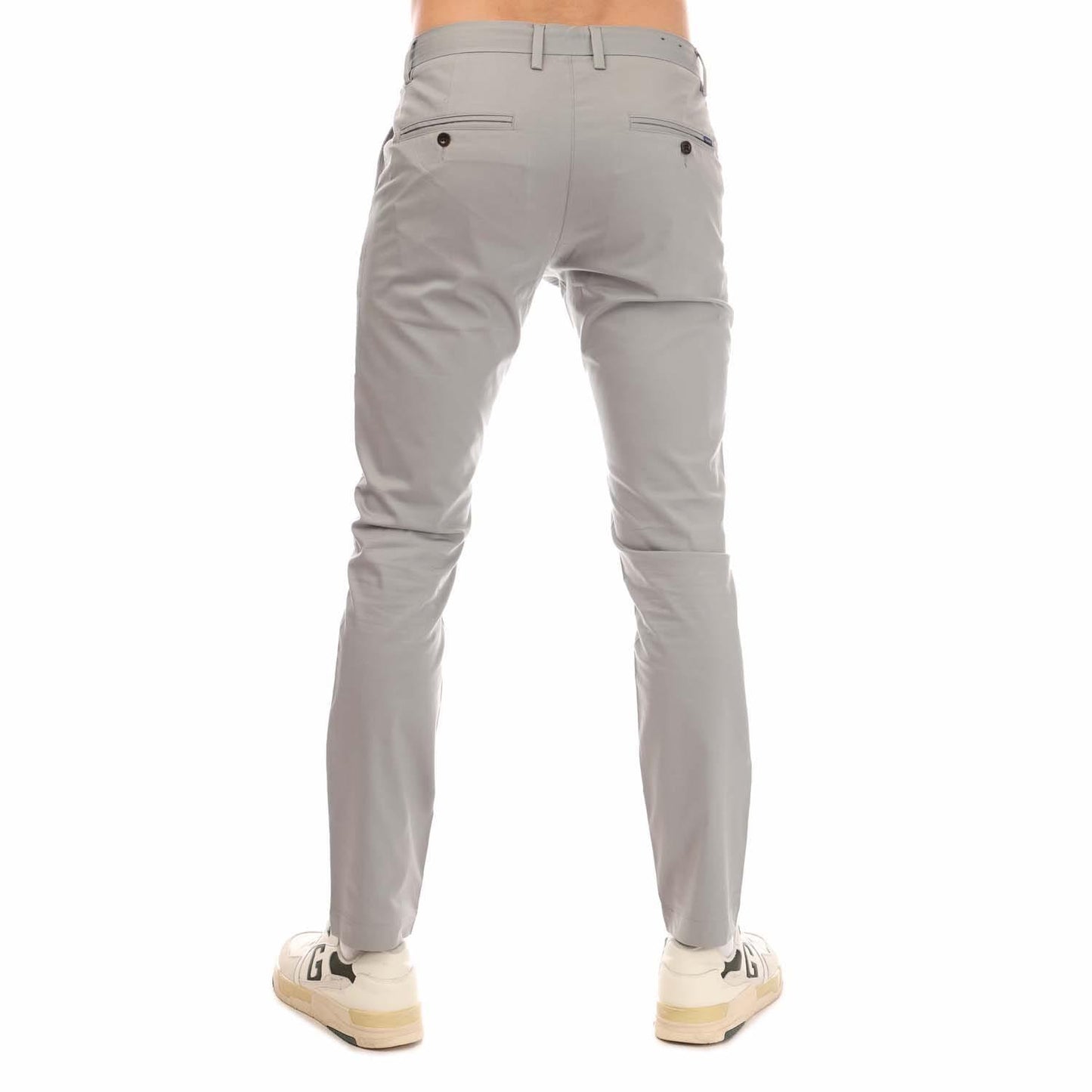 Grey - Side - Gant Mens Hallden Chinos