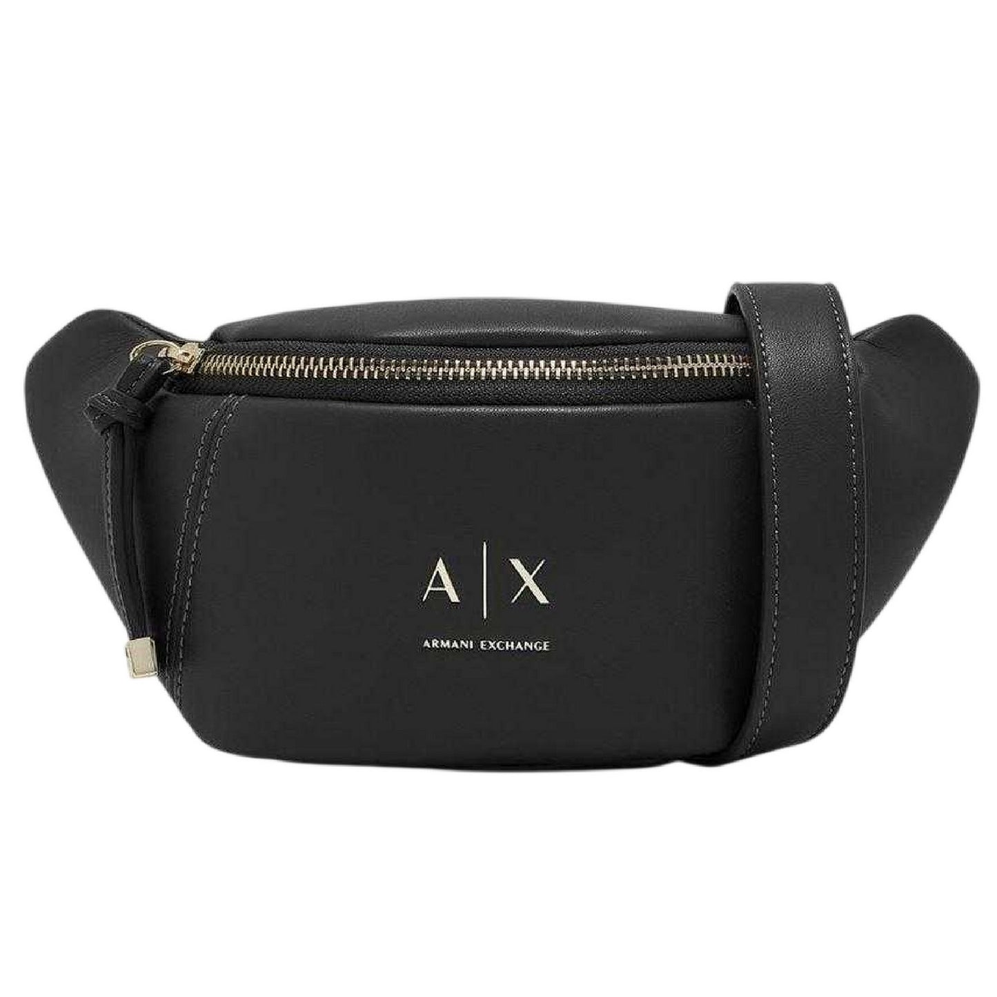 Black - Side - Armani Exchange Womens-Ladies Crossbody Bag